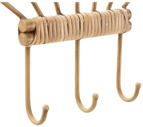 Appendiabiti da parete in metallo in colore naturale Panama - Mauro Ferretti