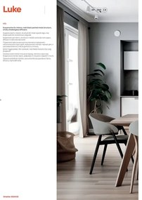 Redo 01-3196 - Lampadario a sospensione con filo LUKE 1xE27/42W/230V diametro 17 cm nero