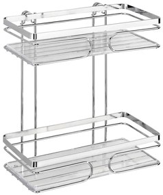 WENKO 20410100-Scaffale PREMIUM in acciaio inossidabile 24x27 cm inossidabile/argento