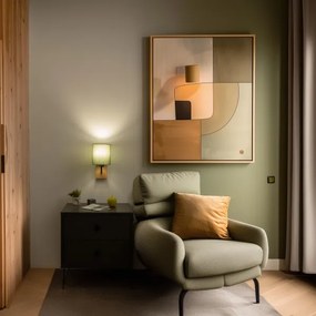 Brilagi - Applique NUBILA WOOD 1xE27/25W/230V quercia/verde