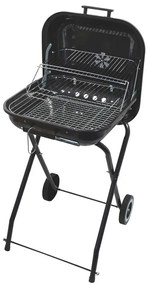 Griglia a carbone portatile nera