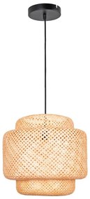 Lampadario a sospensione con filo BERTA 1xE27/20W/230V diametro 50 cm bambù