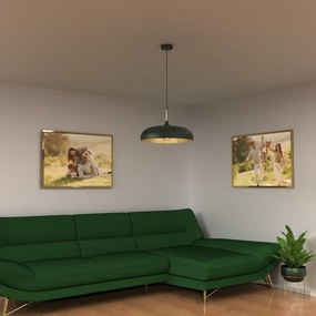 Brilagi - Lampadario a sospensione con filo ABRAHAM 1xE27/60W/230V diametro 45 cm verde