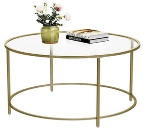 Tavolino da salotto LYRA oro