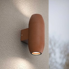 Applique Ovale Bidirezionale IP65 GU10 per esterni Grande - Corten