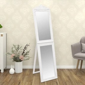 Specchio Autoportante Bianco 50x200 cm