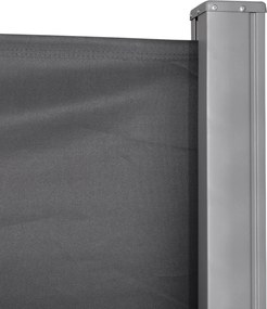 Frangivista da Giardino Estensibile 300x180A cm Poliestere Anti UV e Alluminio Grigio...