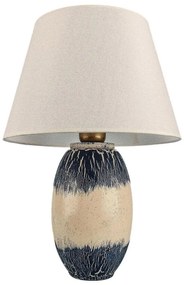 Lampada da tavolo RAMZES 1xE27/40W/230V beige/blu