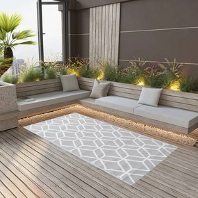 Tappeto Da Esterni Arakıl Grigio 120x180 Cm İn Pp /
