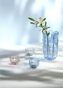 Vaso azzurro in vetro fatto a mano altezza 19 cm Lily - Holmegaard