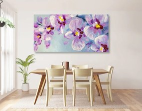 Quadro su tela – Fiori viola romantici