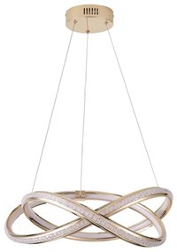 Lampadario LED a sospensione con filo LED/38W/230V 3000K 50x120 cm