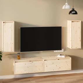 Pensili 2 pz 30x30x80 cm in legno massello di pino
