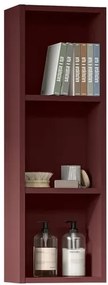 Pensile bagno Brera laccato opaco rosso jaipur P 17 x L 30 x H 90 cm