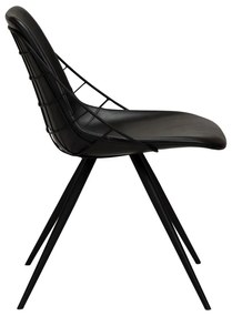 Sedia da pranzo in similpelle nera Sway - DAN-FORM Denmark