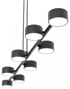 Lampadario a sospensione MEGARA 8 Nero 8xGX53 Colore del corpo Nero
