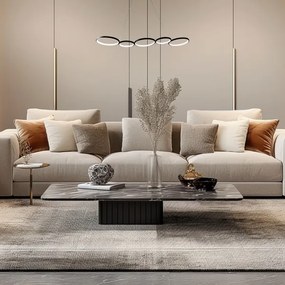 Lampadario LED a sospensione con filo OLYMPIA 5xLED/10W/230V nero