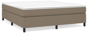 Giroletto a molle con materasso tortora 180x200 cm in tessuto
