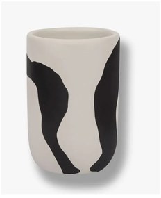 Tazza in ceramica bianca e nera per spazzolini da denti Icon - Mette Ditmer Denmark
