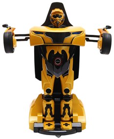 Costway Macchina telecomandata 2.4G 1:14 RS, Robot radiocomandato giocattoli con luce e suoni Giallo