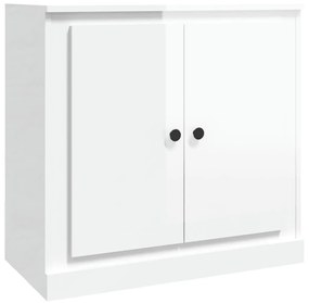 Credenza bianco lucido 70x35,5x67,5 cm in legno multistrato