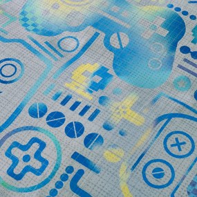 Lenzuolo con angoli per bambini grigio in microfibra per letto singolo/per materassi alti 90x190 cm Gamer – Catherine Lansfield