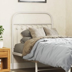Testiera İn Metallo Bianco 80 Cm /