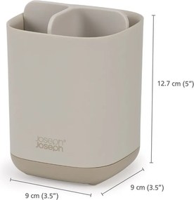Portaspazzolino verticale beige in plastica EasyStore – Joseph Joseph