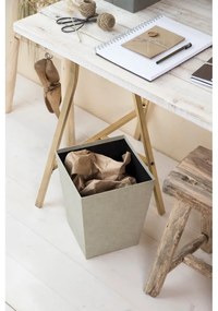 Cestino per la spazzatura beige Sofia Canvas Paper Laminate – Bigso