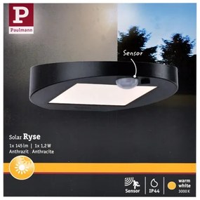 Paulmann 94246 - LED/1,2W IP44 Lampada solare da esterno con sensore RYSE 3,7V