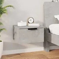 Comodino a Muro Grigio Cemento 34x30x20 cm cod mxl 50482