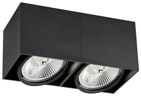 Zuma Line ACGU10-117-N - Faretto BOX 2 2xGU10-ES111/15W/230V nero
