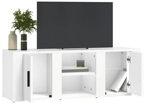 Mobile Porta TV Bianco 100x31,5x35 cm in Legno Multistrato