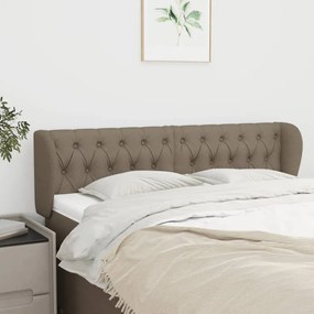Testiera Ad Orecchio Tortora 163x23x78/88 Cm İn Tessuto /