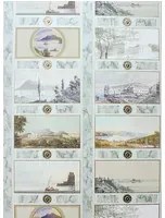 Osborne & Little Tapete Keightley's Folio - Multi/ Grey