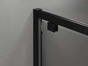 Mexen Exo-BR cabina doccia a battente 90 x 90 cm, trasparente, nera - 8181-090-090-70-00