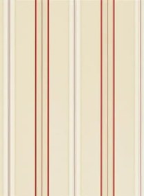 Ralph Lauren Carta da parati Dunston Stripe - Vermillion