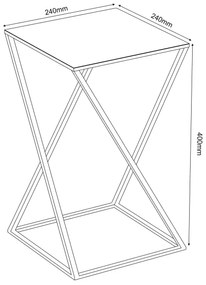 Portafiori  40x24 cm oro