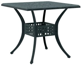 Set da bistrò 3 pz verde in alluminio pressofuso
