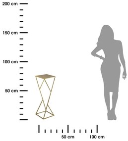 Portafiori LOFT 70x23,5 cm oro