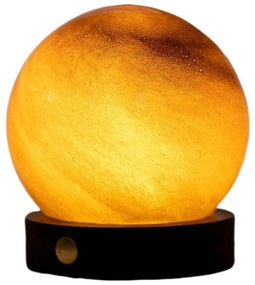 Decorazione luminosa marrone scuro con ricarica USB ø 8 cm Sand Storm – Gingko