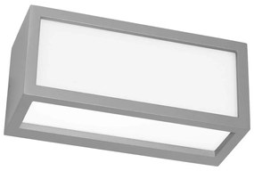 Applique Flute Design - E27 Grigio per Esterni IP65