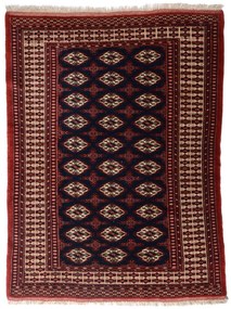 Turkmen Tappeto persiano 140x190 Blu (Iran) Annodato A Mano