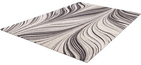 Tappeto in lana grigio crema 200x300 cm Zebre - Agnella