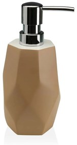 Dispenser di Sapone Versa Amanda Beige Plastica Resina (8,2 x 21 x 8,2 cm)