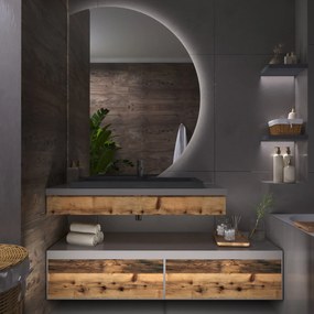 Specchio rotondo con luce LED E4