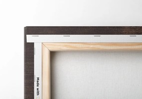 Quadro su tela – Albero su sfondo di legno