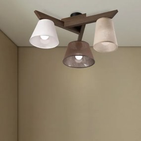 Brilagi - Lampadario LED ANTHONY 3xE14/40W/230V rovere noce