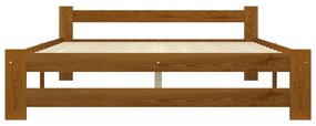 Giroletto marrone miele in legno massello di pino 160x200 cm