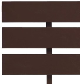 Giroletto marrone scuro in legno massello di pino 120x200 cm